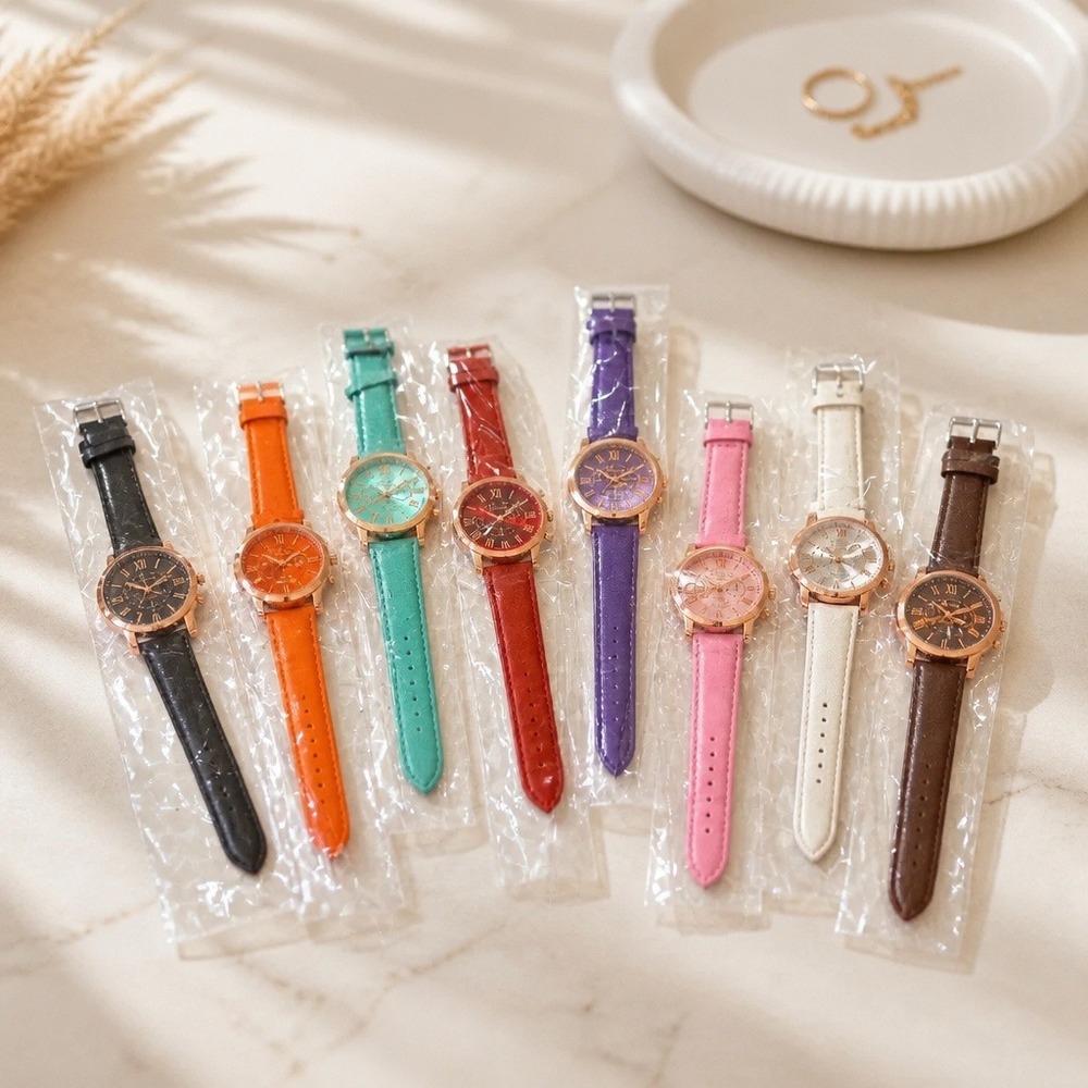 Geneva‎ Platinum Fashion Watch Lot of 8